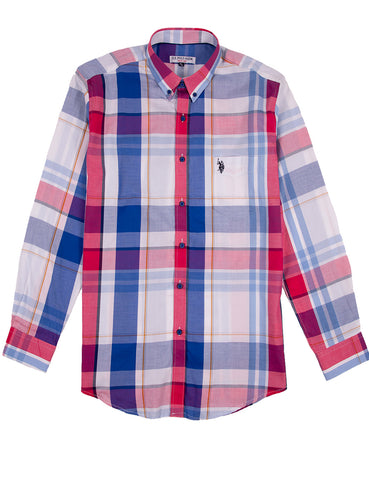 Man's plaid shirt 49-7315