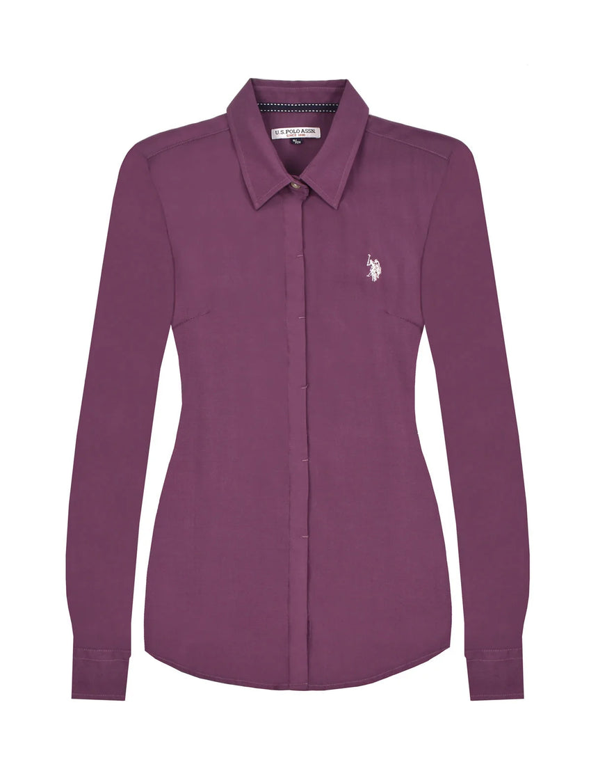 Women's Shirt USYLS-37-859-A Purple Color