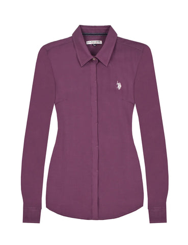 Women's Shirt USYLS-37-859-A Purple Color