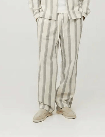 Woven Stripe Relaxed Fit Trouser Set