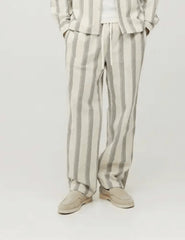 Woven Stripe Relaxed Fit Trouser Set