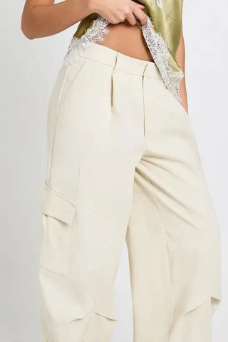 Twill Balloon Cargo Trousers