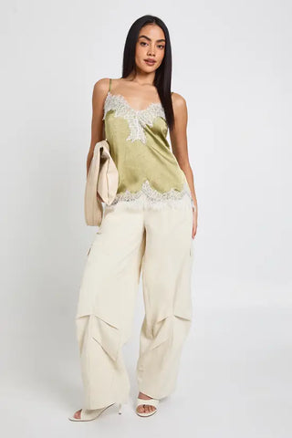 Twill Balloon Cargo Trousers