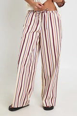 Poplin Drawcord Wide Leg Trouser