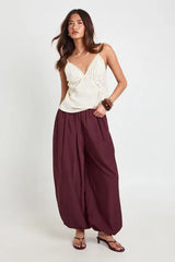 Cuffed Balloon Volume Leg Trouser